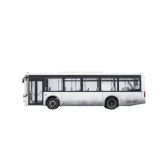 White passenger bus,&nbsp;white background