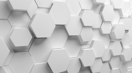 Fototapeta premium abstract white hexagon geometric