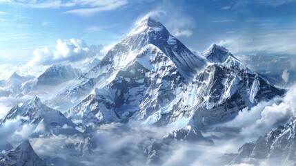 Obraz premium Mountain: the top of the world.