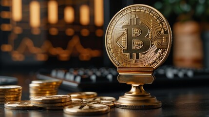 Exploring the conceptual bitcoin mining farm background for cryptocurrency enthusiasts