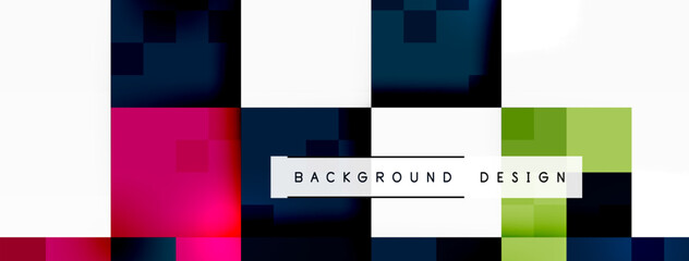 Dynamic colorful squares background. Vector Illustration For Wallpaper, Banner, Background, Card, Book Illustration, landing page
