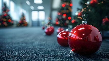 Office Emergency Drill During Festive Season: Preparedness and Safety Measures Highlighted in High Resolution Image Amidst Celebration