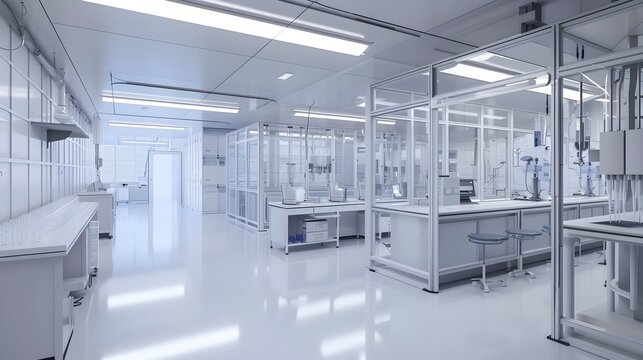 High Containment Biolab Conducting Sensitive Scientific Research and Analysis