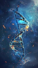 Fototapeta premium Visualizing the Profound Impacts of the Human Genome Project