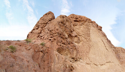 Section of rock formation in Echo Canyon