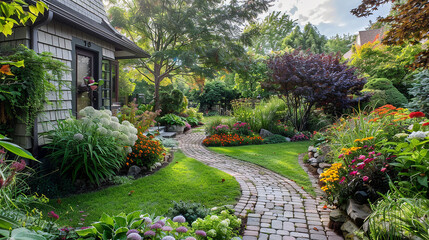 beautiful garden in a house.