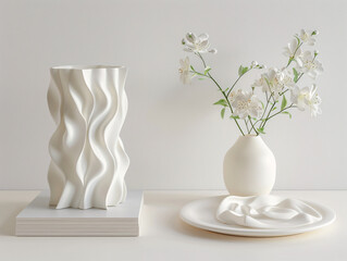 Creative 3D isometric product mockup with customizable text area on a white backdrop