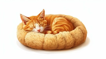 Cozy cat bed made with soft material for a snug fit, offering high definition comfort perfect for feline relaxtion.