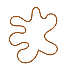 Brown Abstract Shape Outline Vectors 