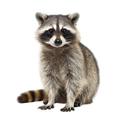 Obraz premium Raccoon isolated on white background