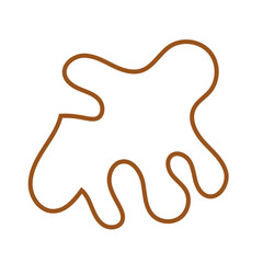 Brown Abstract Shape Outline Vectors 