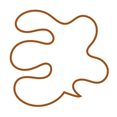 Brown Abstract Shape Outline Vectors 