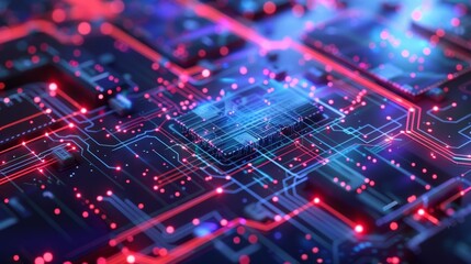 Precise angles and shapes similar to a circuit board highlighting the precision and technicality of a smart contract architecture.
