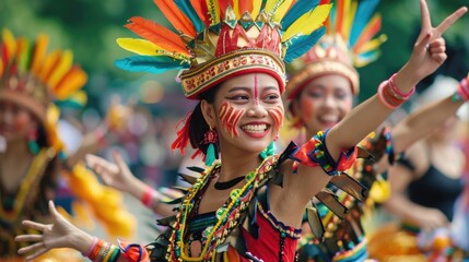 Authentic Cultural Celebration: Colorful costumes and traditional dance performances