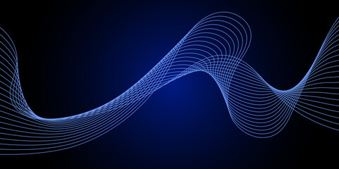 Abstract background with curved wavy lines.