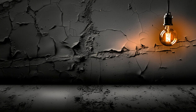 light bulb on wall