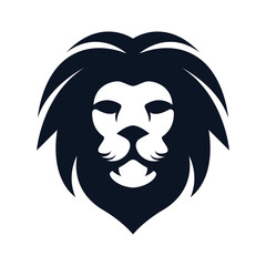 Elegant and dignified lion head logo design