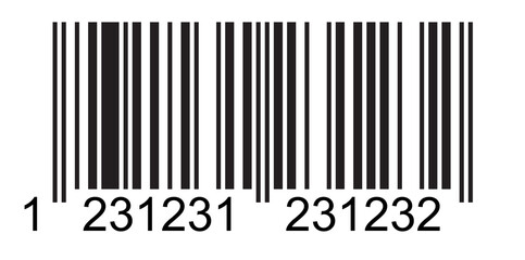 Illustration of barcode EAN 13 GTIN