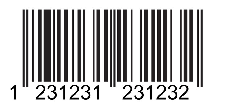 Illustration of barcode EAN 13 GTIN