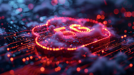 5G wireless network, high speed internet, cloud computing or connect diagram technology, Data storage