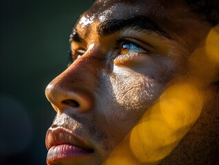 Passionate Soccer Players Perspective A Brazilians Determined Gaze