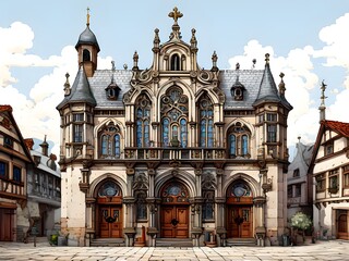 Naklejka premium church of st nicholas