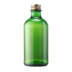 Green beer bottle isolated on transparent background png psd