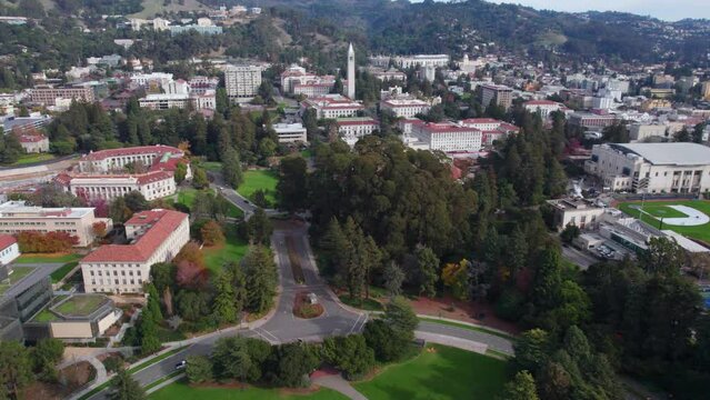 University of California Campus in Berkeley USA, Drone Shot