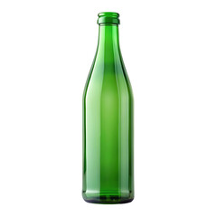 Green beer bottle isolated on transparent background png psd