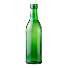 Green beer bottle isolated on transparent background png psd