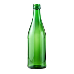 Green beer bottle isolated on transparent background png psd