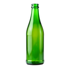 Green beer bottle isolated on transparent background png psd