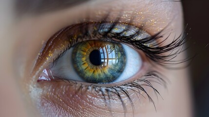 Naklejka premium Intense Gaze A Revealing Look into the Passionate Spanish Culture