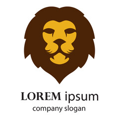 Elegant and dignified lion head logo design