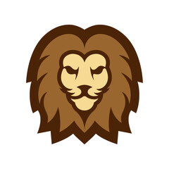 Elegant and dignified lion head logo design