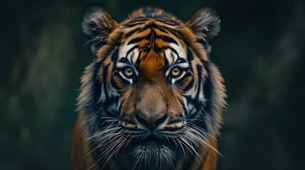 a cinematic and Dramatic portrait image for tiger