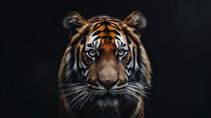 a cinematic and Dramatic portrait image for tiger