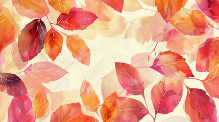 watercolor leaves wallpaper