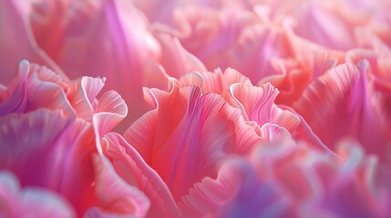 Flowing Harmony: Wavy tulip bloom with calming rhythms.