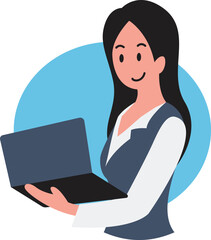 People portraits of businessmen and businesswomen, men and women face avatars isolated , flat vector illustration