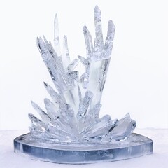 crystal snowflake on white