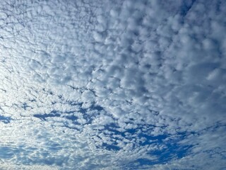 Image of a blue sky and some clouds with copy space for text. 