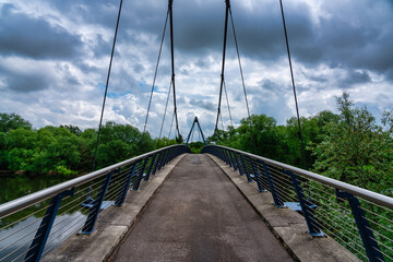 Tannenhegerbrücke über die Mulde bei Dessau