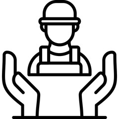 Obraz premium Social Worker Icon