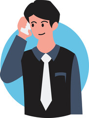 People portraits of businessmen and businesswomen, men and women face avatars isolated , flat vector illustration