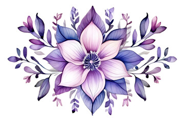 Mandala art fabric pattern, abstract flower background