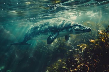 Fototapeta premium pliosaur photo