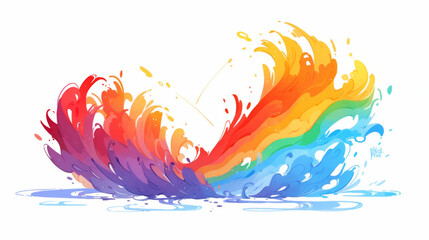 Pride background, Rainbow color Celebrating Pride and Cultural Diversity