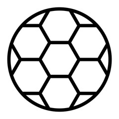 Fototapeta premium FootballVector Line Icon Design