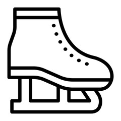 Ice SkateVector Line Icon Design